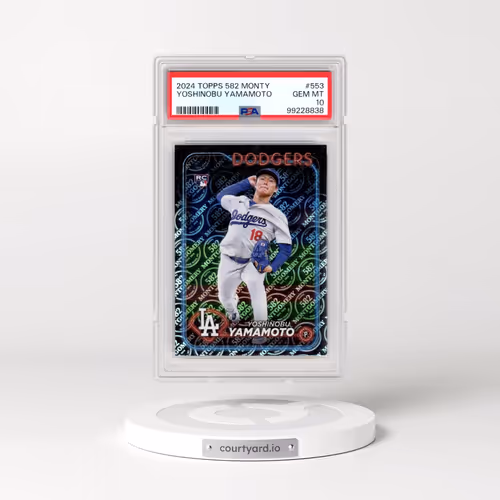 2024 Topps 582 Montgomery Set #553 Yoshinobu Yamamoto (PSA 10 GEM MINT)