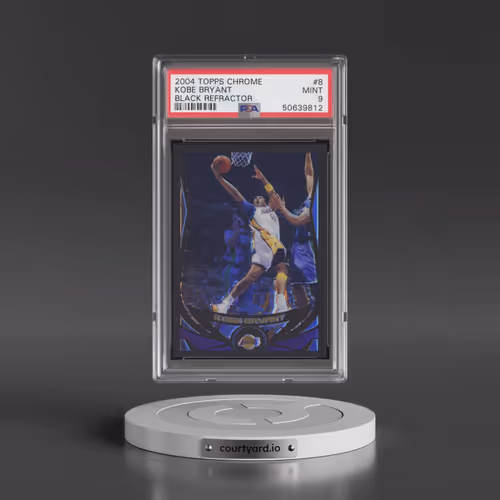 2004 Topps Chrome #8 Kobe Bryant - Black Refractor (PSA 9 MINT)