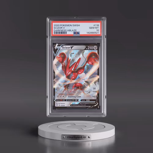 2020 Pokémon Sword & Shield Darkness Ablaze #118 Scizor V - Holo (PSA 10 GEM MINT)