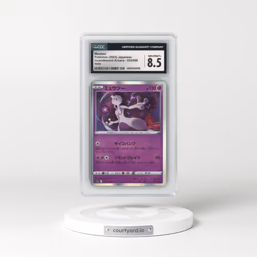 2022 Incandescent Arcana #035/068 Mewtwo - Holo (CGC 8.5 NM-MT+)