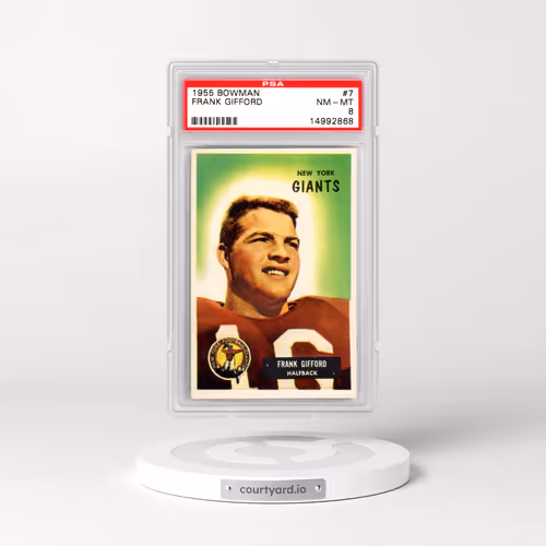 1955 Bowman #7 Frank Gifford (PSA 8 NM-MT)