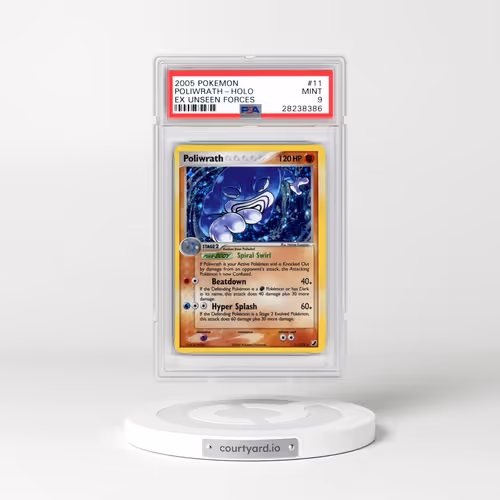 2005 Pokémon EX Unseen Forces #11 Poliwrath - Holo (PSA 9 MINT)