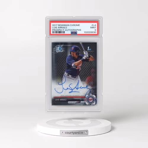 2017 Bowman Chrome Prospect Autographs #LA Luis Arraez (PSA 9 MINT)