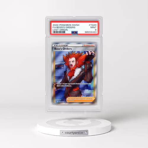 2022 Pokémon Sword & Shield Lost Origin #TG24 Boss's Orders - Full Art (PSA 9 MINT)
