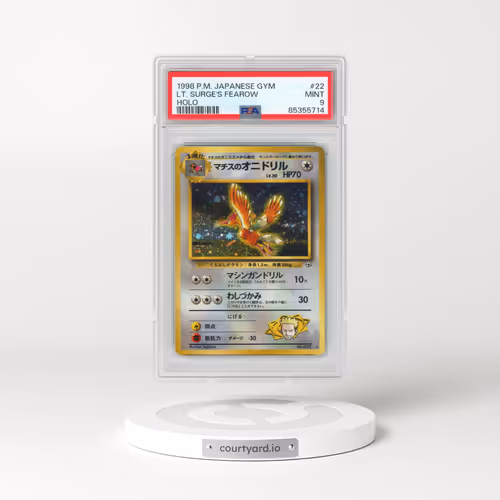 1998 Pokémon Gym #22 LT. Surge's Fearow - Holo (PSA 9 MINT)