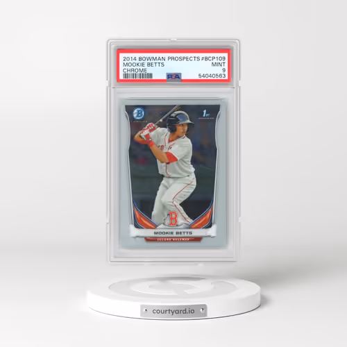 2014 Bowman Prospects #BCP109 Mookie Betts - Chrome (PSA 9 MINT)