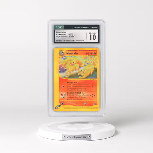 2003 Aquapolis #25 Ninetales (CGC 10 GEM MINT)