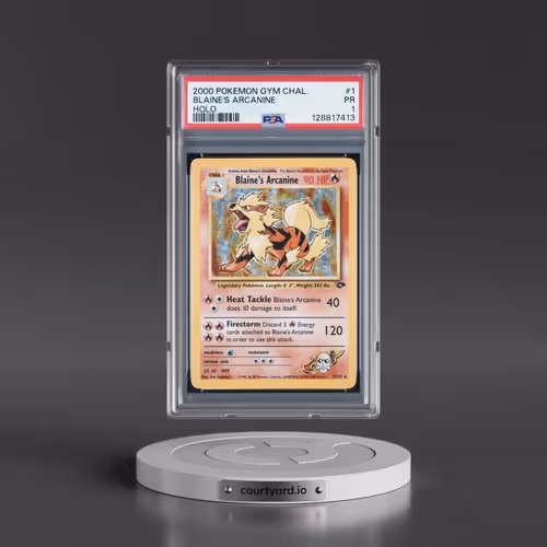2000 Pokémon Gym Challenge #1 Blaine's Arcanine - Holo (PSA 1 PR)