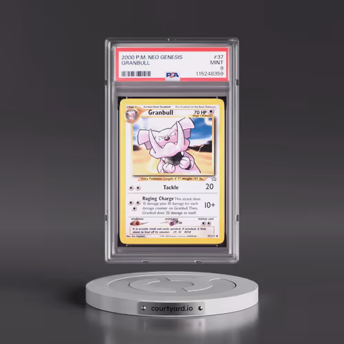 2000 Pokémon Neo Genesis #37 Granbull (PSA 9 MINT)