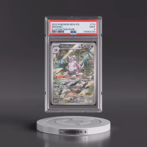 2023 Pokémon Mew EN-151 #174 Nidoking - Illustration Rare (PSA 9 MINT)