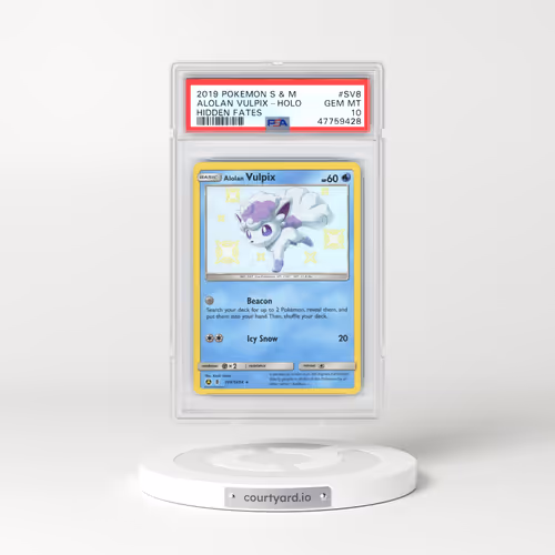 2019 Pokémon Sun & Moon Hidden Fates #SV8 Alolan Vulpix - Holo (PSA 10 GEM MINT)