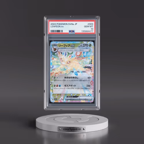 2024 Pokémon Sv8a-Terastal Fest EX #003 Leafeon EX - Holo (PSA 10 GEM MINT)