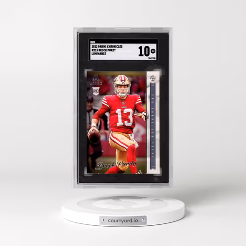 2022 Panini Chronicles #213 Brock Purdy - Luminance (SGC 10 GEM MINT)