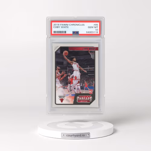 2019 Panini Chronicles #95 Coby White (PSA 10 GEM MINT)