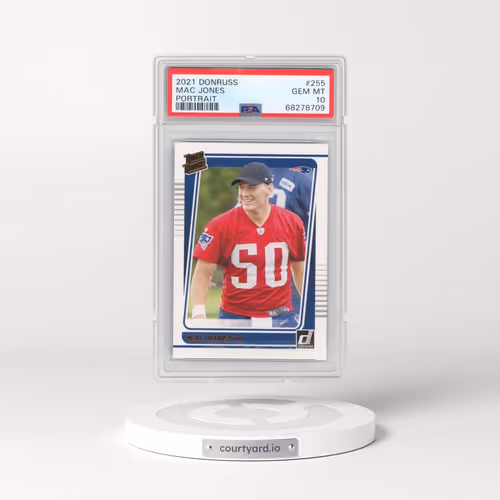 2021 Panini Donruss #255 Mac Jones - Portrait (PSA 10 GEM MINT)