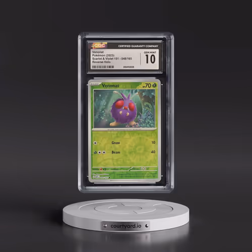 2023 Scarlet & Violet 151 - MEW EN #048/165 Venonat - Reverse Holo (CGC 10 GEM MINT)