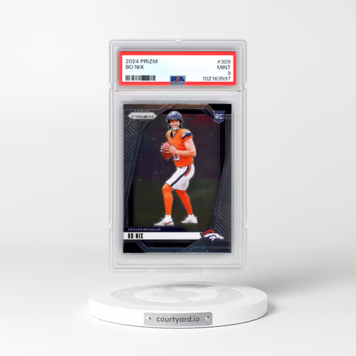2024 Panini Prizm #309 Bo Nix (PSA 9 MINT)