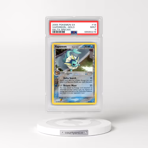 2005 Pokémon EX Delta Species #18 Vaporeon - Holo (PSA 9 MINT)