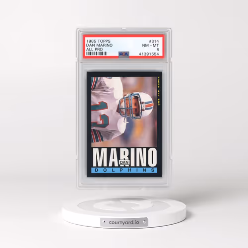 1985 Topps #314 Dan Marino - All Pro (PSA 8 NM-MT)