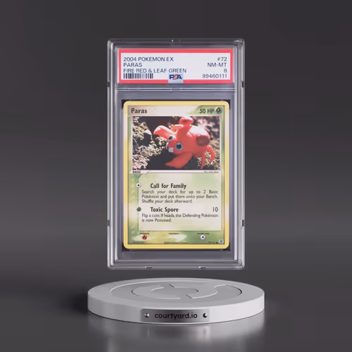 2004 Pokémon EX Fire Red & Leaf Green #72 Paras (PSA 8 NM-MT)