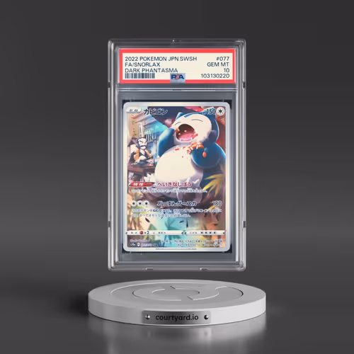2022 Pokémon Sword & Shield Dark Phantasma #077 Snorlax - Full Art (PSA 10 GEM MINT)