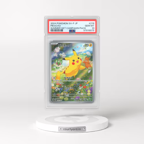 2022 Scarlet & Violet Promos #218 Pikachu - Summer is Here! Campaign (PSA 10 GEM MINT)