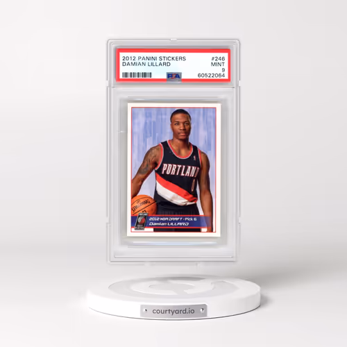 2012 Panini Stickers #246 Damian Lillard (PSA 9 MINT)