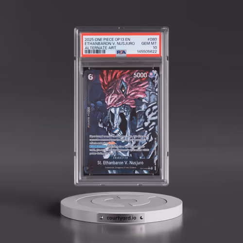 2025 One Piece OP13-Carrying on His Will #080 St. Ethanbaron V. Nusjuro - Alternate Art (PSA 10 GEM