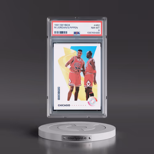 1991 Skybox #462 Michael Jordan/Scottie Pippen (PSA 8 NM-MT)