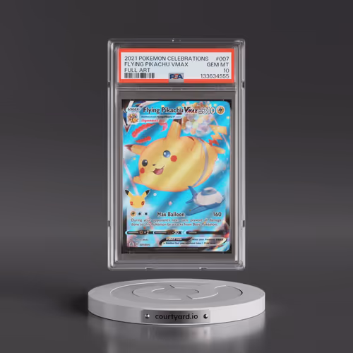 2021 Pokémon Celebrations #007 Flying Pikachu Vmax - Full Art (PSA 10 GEM MINT)