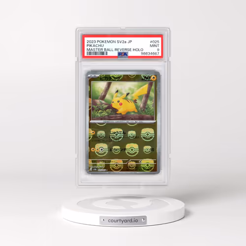 2023 Pokémon Sv2a-Pokemon 151 #025 Pikachu - Reverse Holo Master Ball (PSA 9 MINT)
