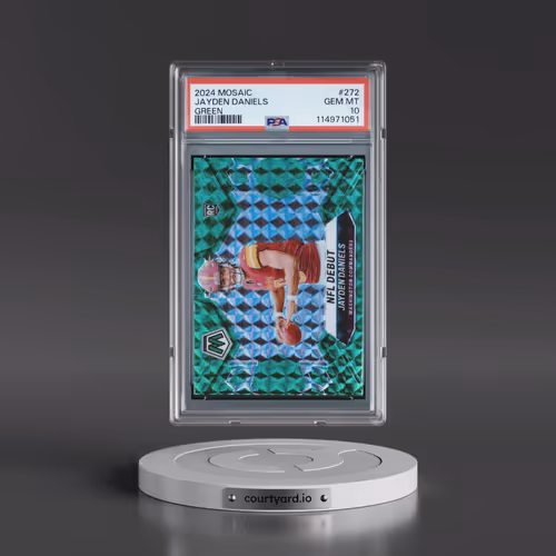 2024 Panini Mosaic #272 Jayden Daniels - Green (PSA 10 GEM MINT)