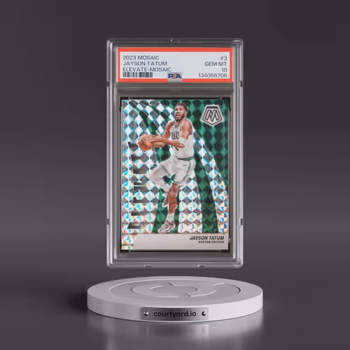 2023 Panini Mosaic Elevate #3 Jayson Tatum - Mosaic (PSA 10 GEM MINT)