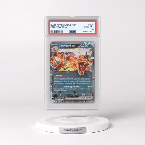 2023 Pokémon Obf EN-Obsidian Flames #125 Charizard EX - Holo (PSA 10 GEM MINT)