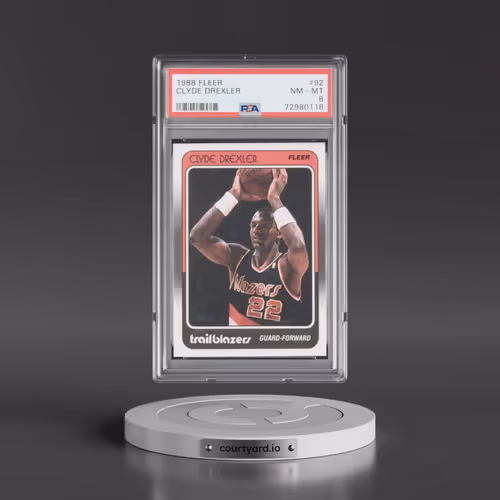 1988 Fleer #92 Clyde Drexler (PSA 8 NM-MT)