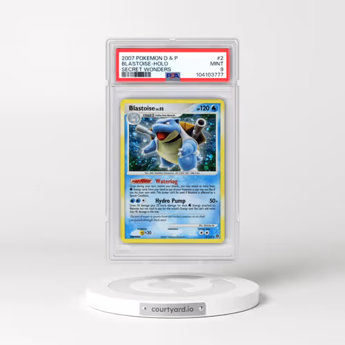 2007 Pokémon Diamond & Pearl Secret Wonders #2 Blastoise - Holo (PSA 9 MINT)