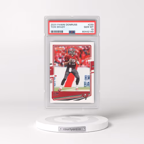 2020 Panini Donruss #230 Tom Brady (PSA 10 GEM MINT)