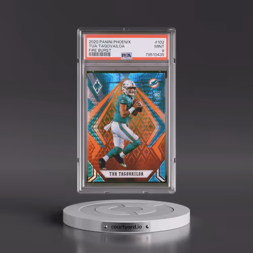 2020 Panini Phoenix #102 Tua Tagovailoa - Fire Burst (PSA 9 MINT)