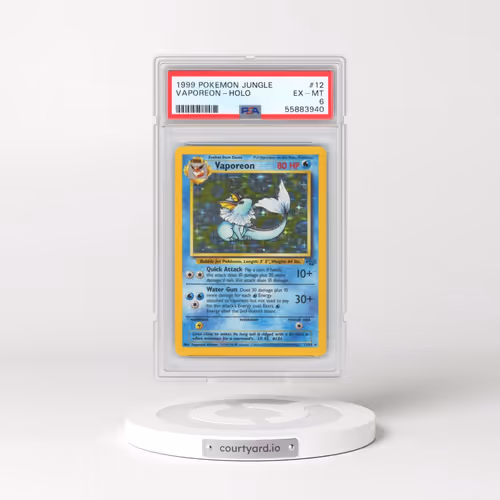 1999 Pokémon Jungle #12 Vaporeon - Holo (PSA 6 EX-MT)