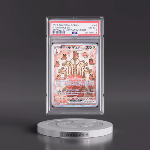 2024 Pokémon Scr EN-Stellar Crown #167 Hydrapple EX - Holo Special Illustration Rare (PSA 8 NM-MT)