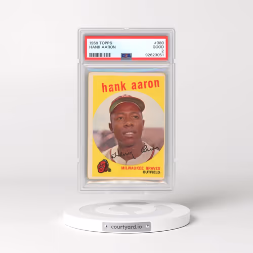 1959 Topps #380 Hank Aaron (PSA 2 GOOD)