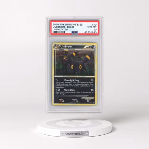 2010 Pokémon Heartgold & Soulsilver Undaunted #10 Umbreon - Holo (PSA 10 GEM MINT)
