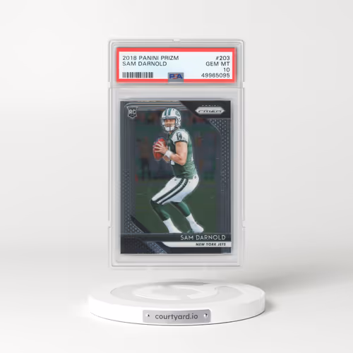 2018 Panini Prizm #203 Sam Darnold (PSA 10 GEM MINT)
