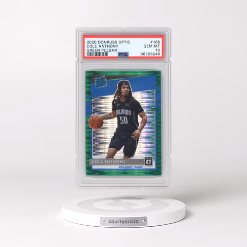 2020 Panini Donruss Optic #165 Cole Anthony - Green Pulsar (PSA 10 GEM MINT)