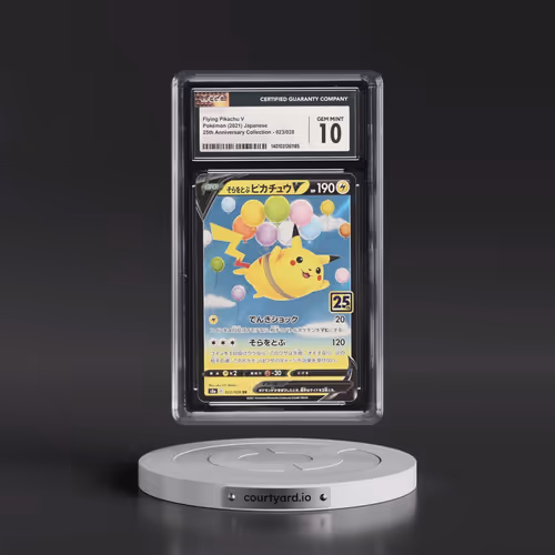2021 Pokémon 25th Anniversary Collection #023 Flying Pikachu V - Holo (CGC 10 GEM MINT)
