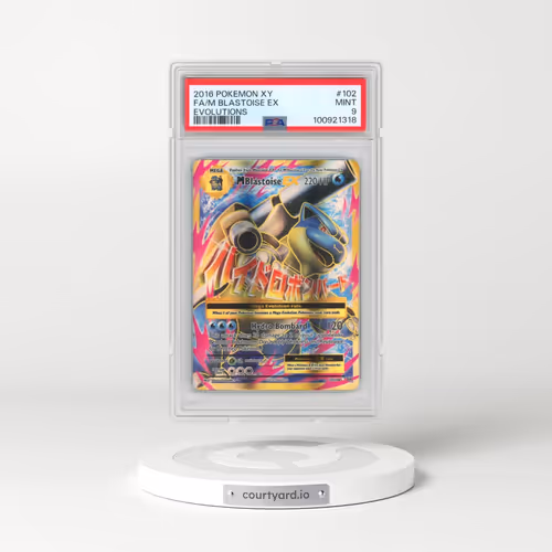 2016 Pokémon XY Evolutions #102 M Blastoise EX - Holo Full Art (PSA 9 MINT)