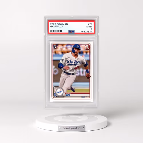 2020 Bowman #71 Gavin Lux (PSA 9 MINT)