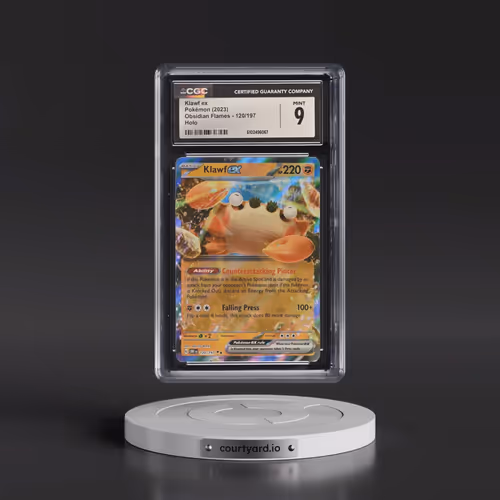 2023 Obsidian Flames - OBF EN #120/197 Klawf ex - Holo (CGC 9 MINT)