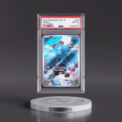 2023 Pokémon Sv2p-Snow Hazard #073 Marill - Art Rare (PSA 8 NM-MT)