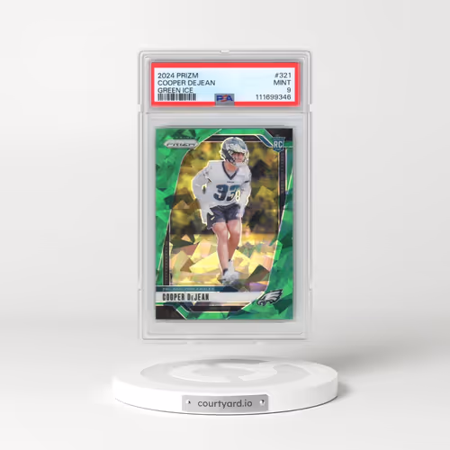 2024 Panini Prizm #321 Cooper Dejean - Green Ice (PSA 9 MINT)